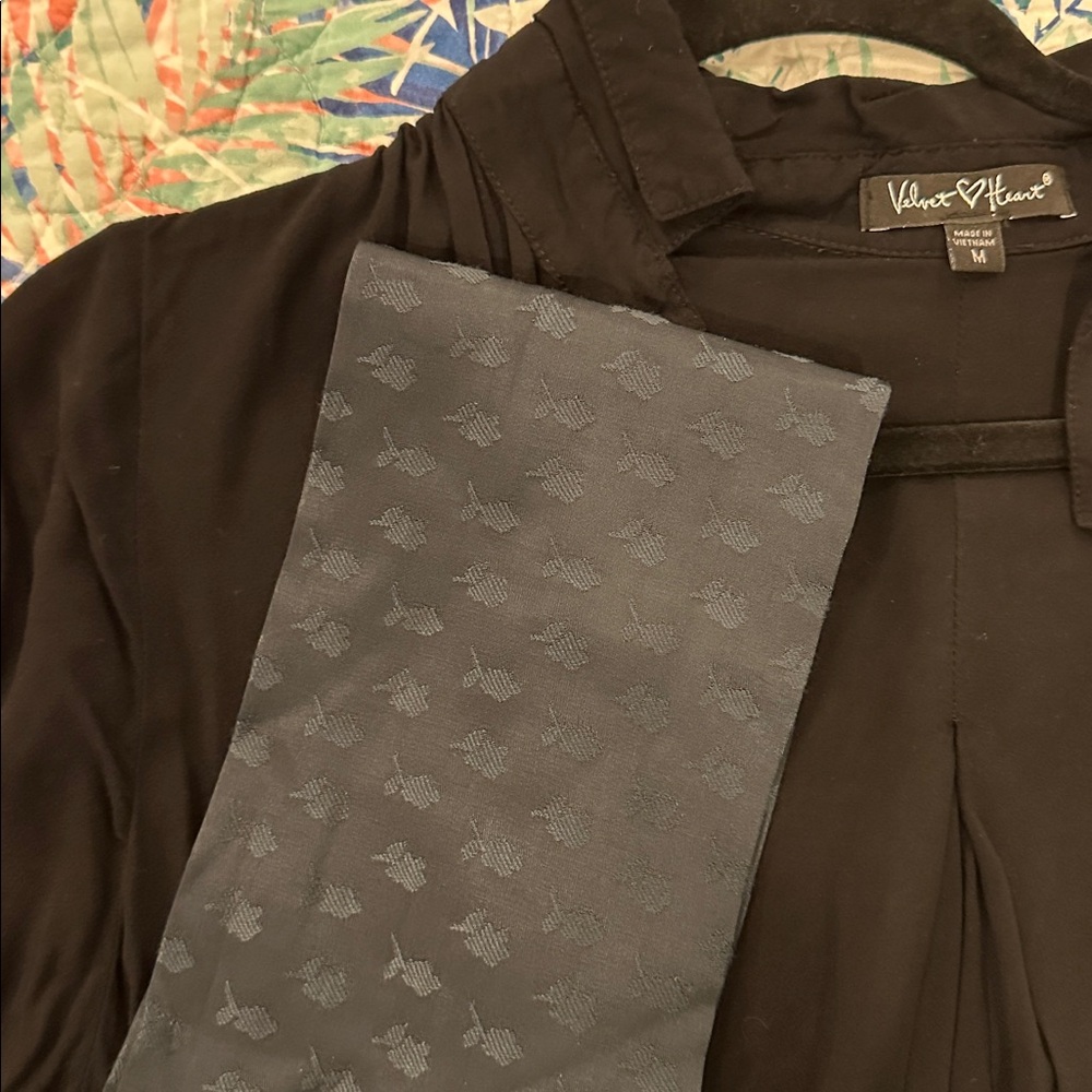 NWOT Zara Floral Jacquard Tie Waist, Obi-Style Fabric Sash, Wide Cummerbund Belt - Picture 6 of 8